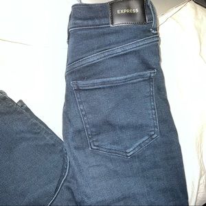 Express super high rise jeans